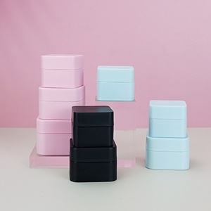 Luxury 5g 10g 20g 30g 50g Cosmetics Cream <b>Jar</b> Packaging Containers Mini <b>Plastic</b> Cosmetic <b>Jars</b> square <b>Plastic</b> <b>Jar</b> with Lids - Product Image 2