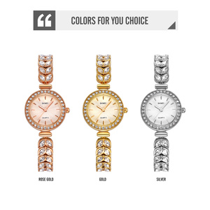 Montre à quartz authentique pour femme, montre en acier inoxydable avec accents de diamants, montre décontractée et professionnelle étanche - Product Image 3