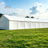 Tente de réception à structure en alliage d'aluminium, avec bâche en PVC imperméable pour mariages et grands événements