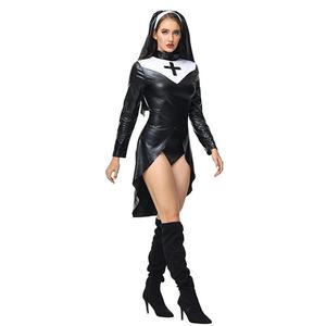 Costume de cosplay de nonne sexy pour Halloween, tenue de scène pour femme adulte, déguisement de jeu de rôle - Product Image 2
