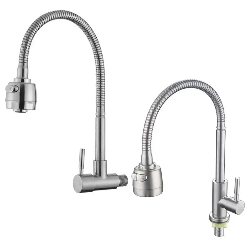 Hot and cold Zinc alloy flexible kitchen faucet rotatable basin washing sink mixing faucet