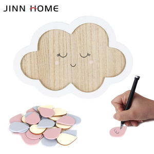 Alternativa a la Libreta de Invitados para Baby Shower - Marco de Madera con Diseño de Nube para Dejar Mensajes, Libreta de Invitados Alternativa para Bodas, Buen Regalo para Niños - Product Image 2