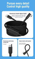 Chipset Sinyal Catu Daya Independen Tipe-C USB 3.2 Gen1 a ke Kabel VR Link Tipe-C Headset VR Quest 2 Pico 2 Headset VR