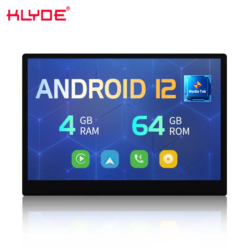 OEM/ODM 12.2 "หน้าจอเคลือบเต็ม2 DIN เครื่องเสียงรถยนต์ Android ทั่วไป8 Core 4 + 64GB จอรถยนต์สเตอริโอ