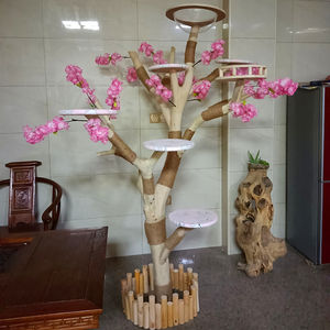 Groothandel Beste Moderne Zijden Bloem Kat Klimmen Hoge Bomen Staan Diy Kat Meubels Grote Kersenbloesems Kat Boom Te Koop - Product Image 5
