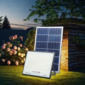 Открытый Солнечный свет супер яркий прожектор с дистанционным IP67 Водонепроницаемый 3 режима настенный светильник для украшения сада