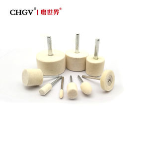 Cabezal de molienda de lana con vástago para <span class=keywords><strong>accesorios</strong></span> de herramientas rotativas <span class=keywords><strong>Dremel</strong></span> herramienta abrasiva fieltro de lana cabezal de molienda abrasivo - Product Image 4