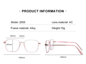 Gafas Ópticas Elegantes para Mujer 2026, Gafas de Computadora con Protección Anti Luz Azul, Gafas al por Mayor - Product Image 3