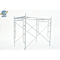 Système de plateforme de peinture robuste en acier réglable, échelle de type H, échafaudage mobile pliable pour maçon