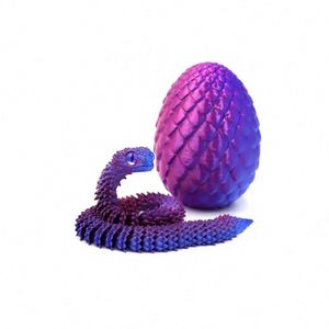 Juguete de Serpiente Articulada con Forma de Huevo de Dragón Víbora de Pascua, Impreso en 3D, Novedad y Regalo Divertido para Niños, Venta al por Mayor - Product Image 5