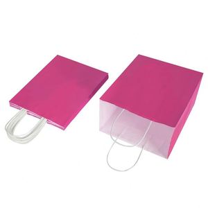 KUAIMA <b>Pink</b> Gift Bags with Handles15*8*21cm Goodie Bags for Party Favor Bags Baby Showers Birthdays & Special Occasions - Product Image 3