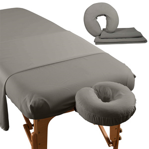 Ensemble de draps plats pour <span class=keywords><strong>table</strong></span> de massage en flanelle de <span class=keywords><strong>coton</strong></span>, prix d'usine personnalisé, vente en gros - Product Image 4
