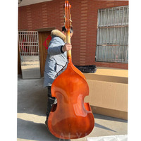 VENTE FLASH Contrebasse pleine grandeur en contreplaqué 4/4 3/4 Instrument