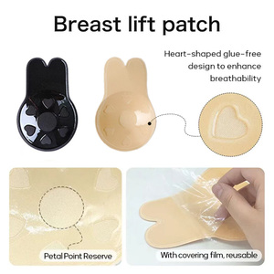 Áo ngực dán liền mạch, thoáng khí, chất liệu sinh học, dành cho nữ, size lớn, không dây, nâng ngực, trong suốt, gợi cảm - Product Image 2