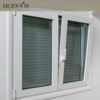 Matériau en alliage d'aluminium à battant Low E Energy Efficient Windows Impact House Window Design Glass Windows
