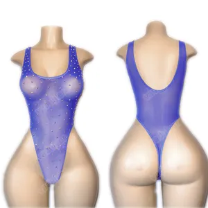 Fashion Hottest Exotic Dancewear Elastic Stripper Outfit Dance Wear