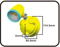 ES-SL01D CCT Lampu Sensor Keamanan Steker Masuk & Keluar Sensor PIR Koneksi Cepat IP54 Sorot Pasar Australia/Inggris