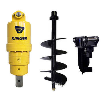 Auger Machine Earth Drill Auger By Hydraulic Driving Skid Steer Earth Auger Drilling Machine Earth Auger Drill