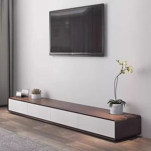 Mobile TV Moderno e Semplice in Stile Nordico, Combinazione Tavolino da Tè, Mobile in <span class=keywords><strong>Legno</strong></span> per Soggiorno e Camera da Letto con Spazio di Archiviazione - Product Image 3