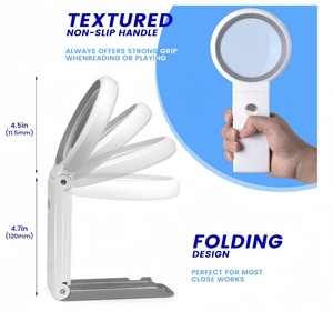 <span class=keywords><strong>Loupe</strong></span> pliable à main avec 18 LED éclairées - Product Image 4