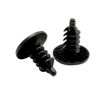 GL-326 Rivets automobiles en nylon noir à insertion fine, application universelle, certifiés ROHS, clips en forme de sapin et attaches à cliquet