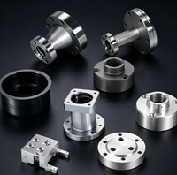 Précision ±0,005 mm, adaptateur de bride en aluminium et acier inoxydable usiné CNC sur mesure, pièces de machines OEM non standard