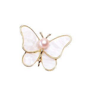 Broche de Perlas de Agua Dulce con Diseño de Concha, Mariposa y Flor, Nuevo Producto en Oferta, Venta al por Mayor del Fabricante para Regalos - Product Image 5