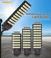 Lampes solaires LED haute puissance 3000W 2000W 1000W, allumage automatique du crépuscule à l'aube, éclairage solaire extérieur IP65 pour autoroute, parking, cour, jardin