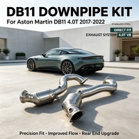 Venta Directa de Fábrica: Sistema de Escape de Alta Calidad con Tubo de Bajada de Acero Inoxidable SS304 para Aston Martin DB11 4.0T 2017-2022 para Mejorar la Respuesta de la Turbina
