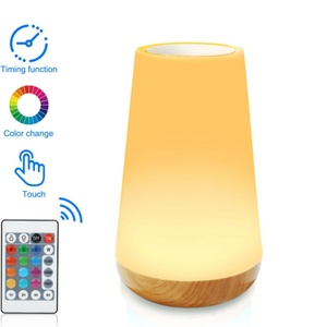 Lámpara Nocturna LED Moderna RGB Regulable, Batería Recargable, Blanco Cálido y 16 Colores, Control Remoto para Decoración del Hogar y Dormitorio - Product Image 2
