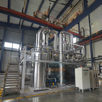 Unité de distillation d'huile usagée modulaire sur skid 10-20 TPD, équipement de raffinage à assemblage rapide