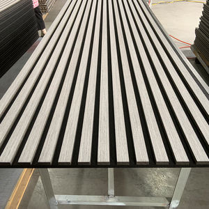 Panneaux acoustiques en bois plaqué bois à lattes 240x60cm Écologiques Style européen et <span class=keywords><strong>américain</strong></span> Auditorium Salle Mur Plafond - Product Image 6