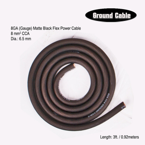 Kit de câble audio de voiture CCA de calibre 8 haut de gamme OEM d'usine pour amplificateur amplificateur installer le câblage ligne de son de haut-parleur de caisson de basses à vente chaude - Product Image 5