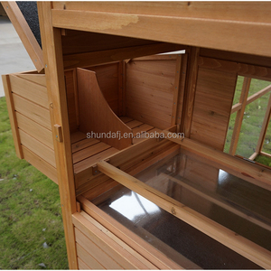SDC0802 Eco-friendly Waterproof Roof Outdoor Chicken Coops for Sale Solid Fir Wooden <b>Large</b> Size Wood Pet House - Product Image 4