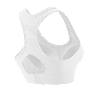 Soutien-gorge de sport sans fil pour femme en nylon, avec coussinets en éponge, bonnet moulé moyen 3/4, bretelles doubles fixes, 3 rangées de crochets dorsaux, sans couture, Esale - Product Image 6