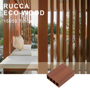 Phật Sơn Ruccawood WPC/PVC Gỗ Và Nhựa Composite Gỗ Phân Vùng Trang Trí Ống Sàng Lọc Thiết Kế 150*50Mm - Product Image 3