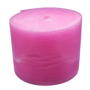 廉价塑料泡泡卷粉色心形气泡袋易碎物品重型柱膜卷