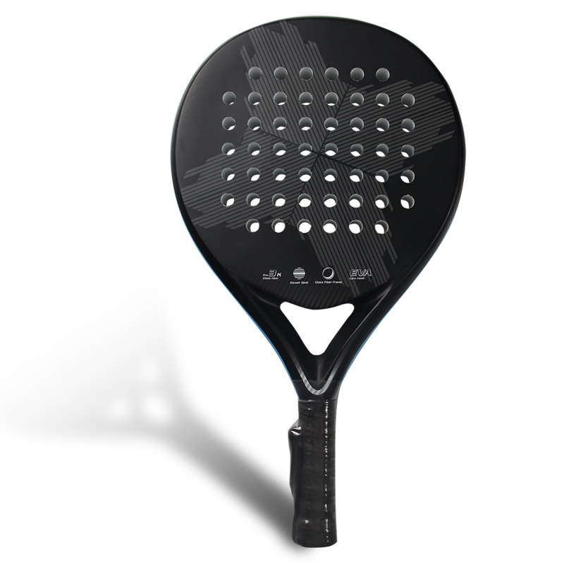 Ракетка PowerGrip Pro из углеродного волокна на заказ для соревнований, улучшенная производительность, высокая точность, Прочная печать логотипа