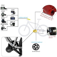 Entrepôt EU US 250w 350W 500w BBS01 BBS02 Kit de moteur d'entraînement central pour vélo électrique Moteur de cycle électrique pour kit de conversion central pour vélo électrique