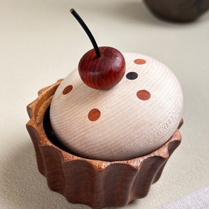 Boîte de rangement en bois YiTao ronde 1-3L, conteneur décoratif artisanal pour bonbons, cadeau pour le salon - Product Image 2