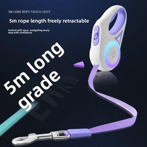 Adjustable Automatic Telescopic <b>LED</b> Luminous Outdoor Walking Strap Portable Retractable <b>Rope</b> for Night Outdoor Activity - Product Image 3