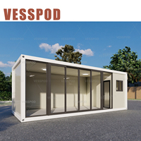 Casa contenedor portátil 20FT/40FT Estructura de acero modular prefabricada Hogar Instalación rápida Diseño duradero para dormitorios-Económico