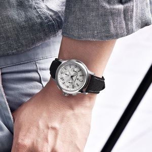 Pagani Design Men's Mechanical <b>Watch</b> 40mm Round Dial 12.5mm Thickness 100m Waterproof Blue Strap Chronograph - Product Image 4