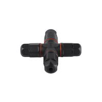 Connecteur de câble électrique submersible en cuivre étanche IP68 de type X à 4 voies pour extérieur, pour système d'énergie solaire, PCB, RF, FPC