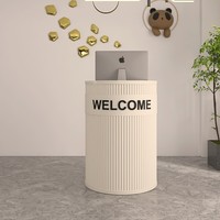 Qianhao - Mobilier de bureau et de restaurant commercial haut de gamme de style médiéval en MDF, avec plateau en marbre/pierre, ensemble complet