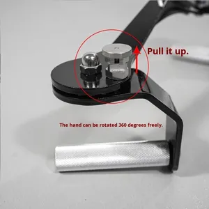 Support de gymnastique à poignée avec rotation à 360 degrés et accessoires d'équipement de fitness réglables et antidérapants Barre de traction arrière - Product Image 2