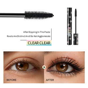 Mascara waterproof longue tenue, effet volume et lifting, anti-bavures, maquillage pour les yeux, mascara à fibres - Product Image 2