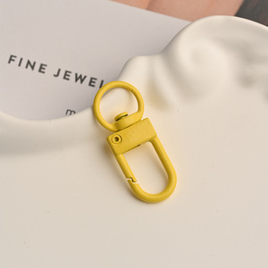 Mosquetones giratorios <span class=keywords><strong>de</strong></span> colores pastel con anillas para llaveros, accesorios para hacer joyas y cordones, venta al por mayor - Product Image 5