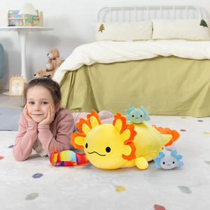 Haute qualité étreignant mère et bébé Axolotl peluche jouet ensemble oreiller en peluche pour l'autisme enfants idée cadeau Squishy <span class=keywords><strong>salamandre</strong></span> - Product Image 1