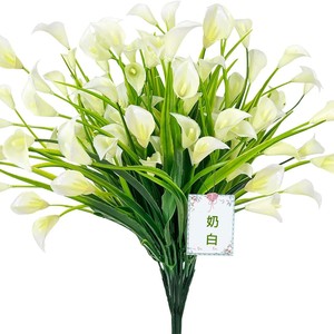 Mini Lirios de Calla Artificiales de Seda de Alta Calidad, Hechos a Mano, con Tacto Natural, Decoración para el <span class=keywords><strong>Hogar</strong></span>, Eventos, Día de San Valentín, Graduación - Product Image 1